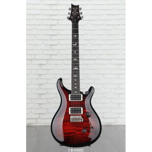  PRS Custom 24 Electric Guitar - Fire Red Smokewrap Burst