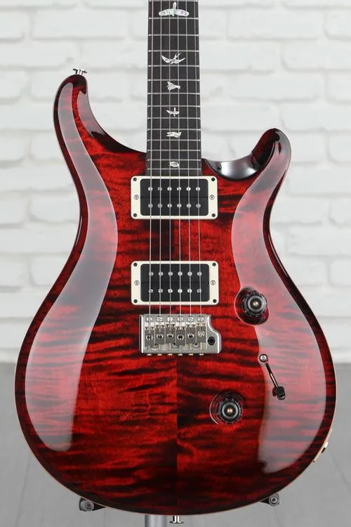 PRS Custom 24 Electric Guitar with Pattern Thin Neck - Fire Red Burst