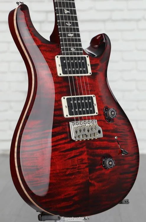  PRS Custom 24 Electric Guitar with Pattern Thin Neck - Fire Red Burst