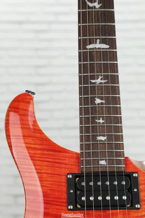  PRS SE Custom 24-08 Electric Guitar - Blood Orange Demo