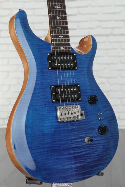  PRS SE Custom 24-08 Electric Guitar - Faded Blue Demo