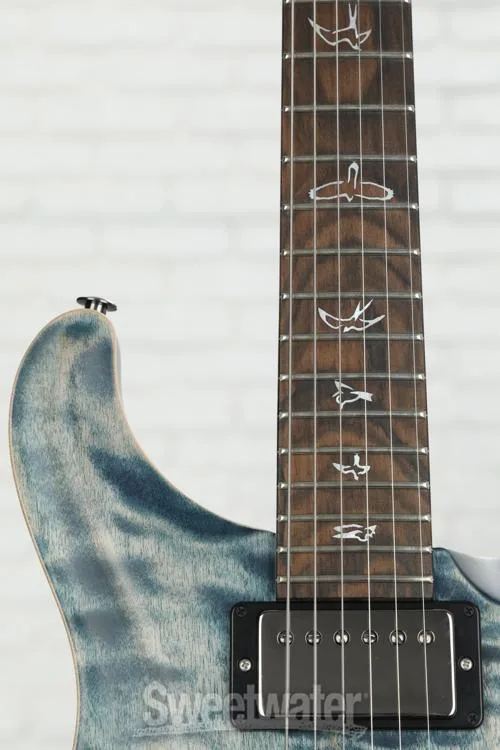  PRS Wood Library DGT Electric Guitar - Faded Whale Blue with Charcoal Back