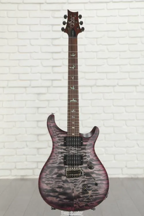  PRS Wood Library Custom 24 Electric Guitar - Satin Charcoal Purple Burst