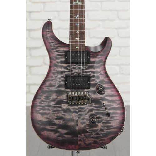  PRS Wood Library Custom 24 Electric Guitar - Satin Charcoal Purple Burst