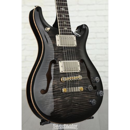  PRS McCarty 594 Hollowbody II Electric Guitar - Charcoal Burst 10-Top