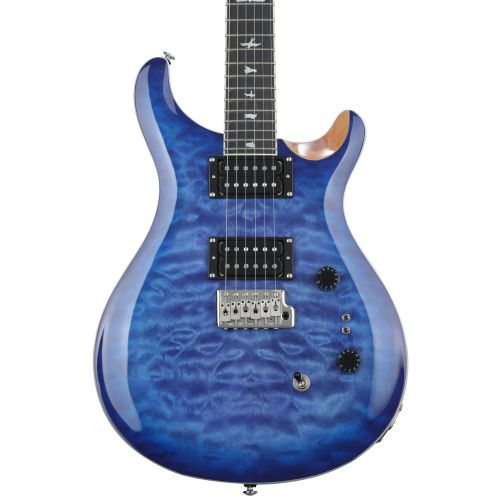  PRS SE Custom 24-08 Quilt Top Electric Guitar - Faded Blue Burst, Sweetwater Exclusive