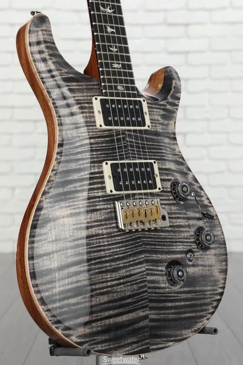  PRS Custom 24 Piezo Electric Guitar with Pattern Thin Neck - Charcoal