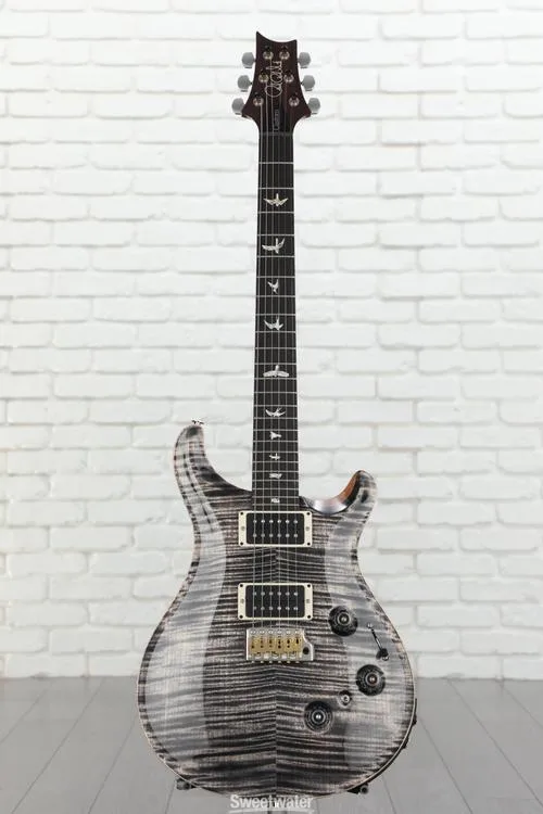  PRS Custom 24 Piezo Electric Guitar with Pattern Thin Neck - Charcoal