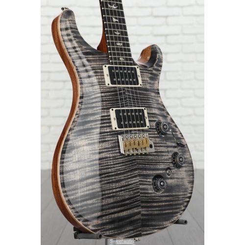  PRS Custom 24 Piezo Electric Guitar with Pattern Thin Neck - Charcoal