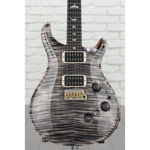  PRS Custom 24 Piezo Electric Guitar with Pattern Thin Neck - Charcoal