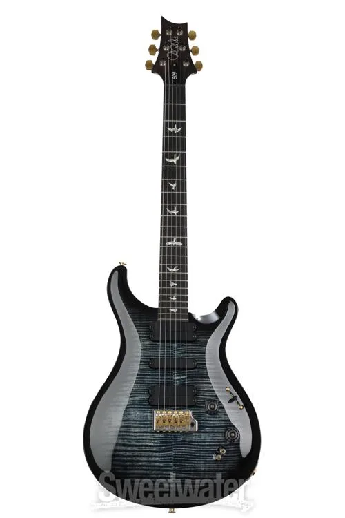  PRS 509 Solidbody Electric Guitar - Charcoal Faded Violet Smokewrap Burst, 10-Top