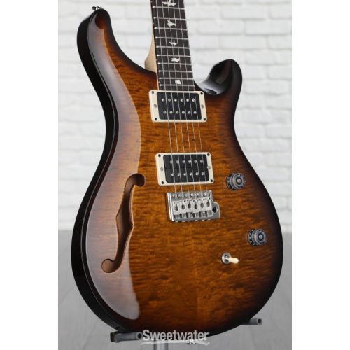  PRS CE 24 Semi-Hollow Electric Guitar - Black Amber