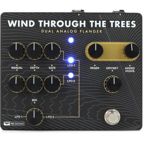  PRS Wind Through The Trees Dual Analog Flanger Pedal and Barefoot Button