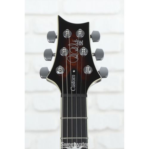  PRS SE Custom 24 Electric Guitar - Quilted Black Gold Sunburst