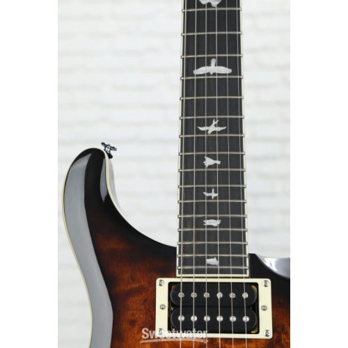  PRS SE Custom 24 Electric Guitar - Quilted Black Gold Sunburst