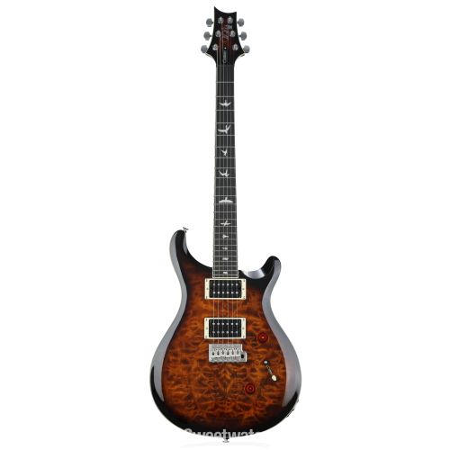  PRS SE Custom 24 Electric Guitar - Quilted Black Gold Sunburst