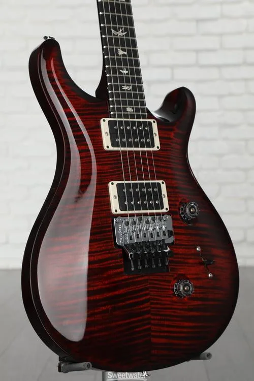  PRS Custom 24 Floyd Electric Guitar - Fire Red Wrap