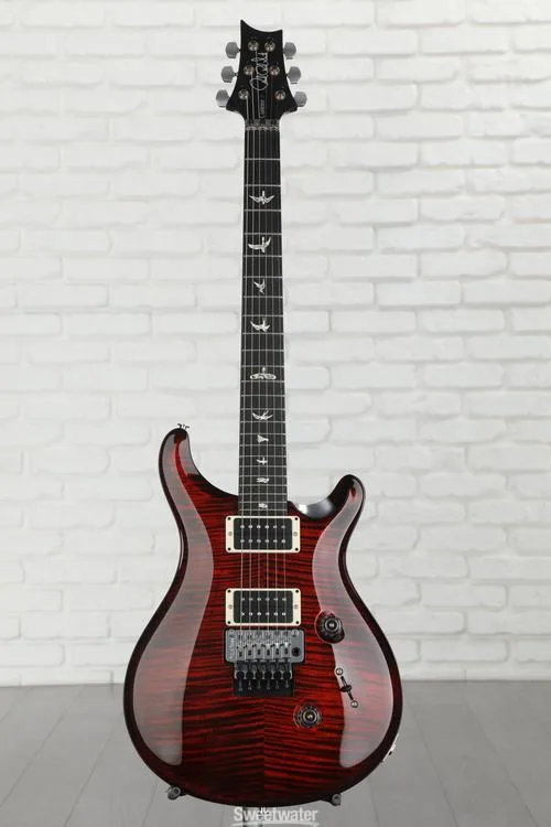  PRS Custom 24 Floyd Electric Guitar - Fire Red Wrap