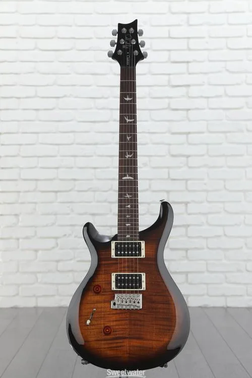  PRS SE Custom 24 Left-handed Electric Guitar - Black Gold Sunburst