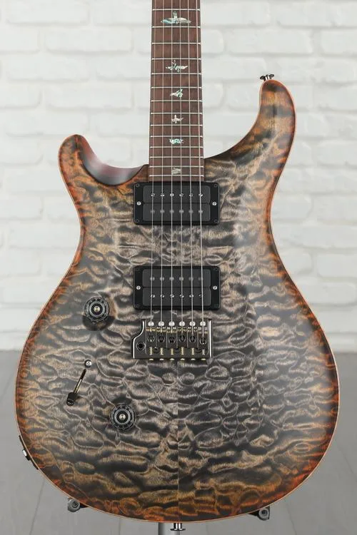 PRS Wood Library Custom 24 Left-handed Electric Guitar - Burnt Maple Leaf