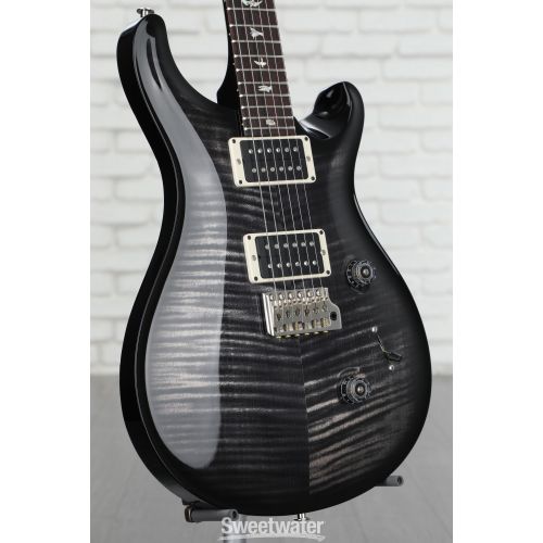  PRS Custom 24 Electric Guitar with Pattern Thin Neck - Charcoal Smokewrap Burst