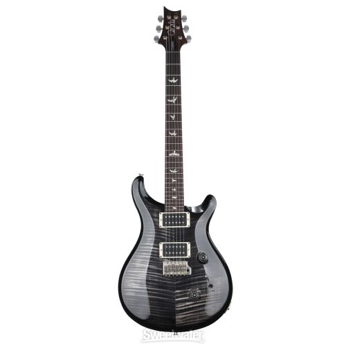  PRS Custom 24 Electric Guitar with Pattern Thin Neck - Charcoal Smokewrap Burst