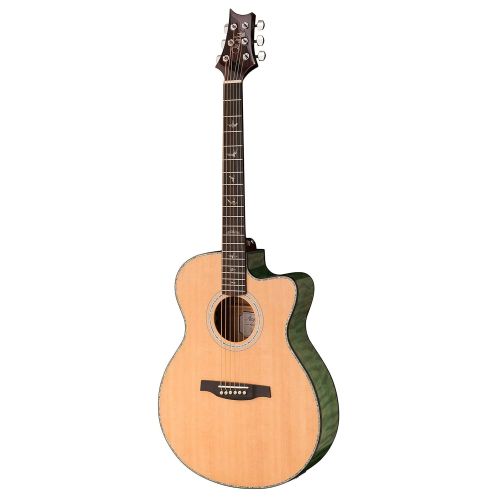 PRS Paul Reed Smith SE T55E Tonare Acoustic Electric Guitar with Case, Natural with Abaco Green
