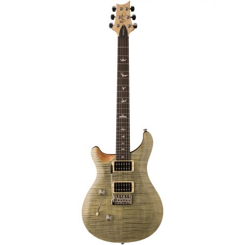  PRS SE Custom 24 Left Handed Electric Guitar with Gig Bag: Includes ChromaCast Stand, Strap, Strings, Tuner, Picks & Cable, Trampas Green