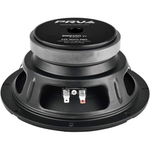  [아마존베스트]PRV AUDIO 8MB450 v2 8 Mid Bass 8 ohms Pro Audio Speaker 93.5dB 225Watts RMS 2 VC (Single)