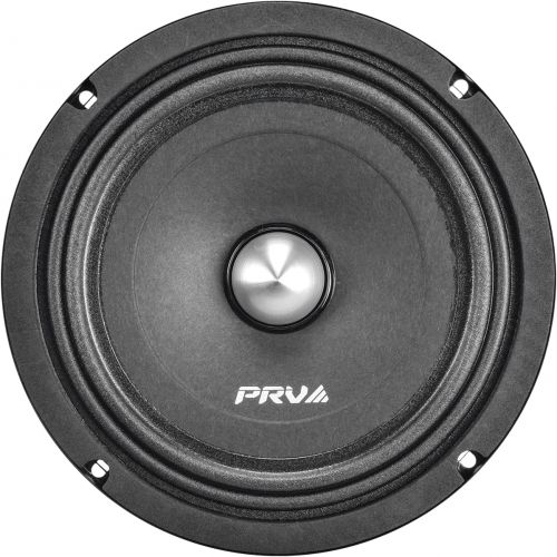  PRV AUDIO 8 Inch Shallow Midrange Buller Speaker 8MR400B-4 Slim, 4 Ohm, Shallow Mount Car Slim Speakers, 400 Watts Program Power 1.5 in Voice Coil, 200 Watts RMS, Compact for Doors