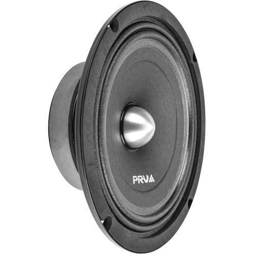  PRV AUDIO 8 Inch Shallow Midrange Buller Speaker 8MR400B-4 Slim, 4 Ohm, Shallow Mount Car Slim Speakers, 400 Watts Program Power 1.5 in Voice Coil, 200 Watts RMS, Compact for Doors