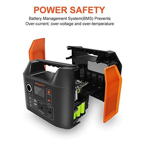  [아마존 핫딜] [아마존핫딜]PRYMAX Portable Power Station, 300W Solar Generator 2019 Updated 298Wh CPAP Backup Battery Pack with LED Flashlight,110V/300W Pure Sine Wave,AC Outlet, QC3.0 USB,for Outdoors Campi