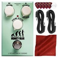 PS J. Rockett Audio Designs Monkeyman Distortion Guitar Effects Pedal with Basic Accessories