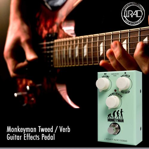  PS J. Rockett Audio Designs Monkeyman Distortion Guitar Effects Pedal with Basic Accessories