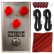 PS J. Rockett Audio Designs The Hooligan WTF Fuzz Guitar Effects Pedal + Basic Accessory Bundle