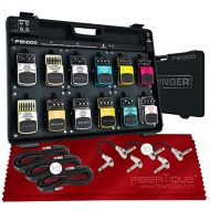 PS Behringer PB1000 Universal Effects Pedal Floor Board with Power Supply and Assorted Cables Bundle