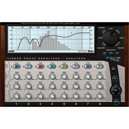  PSP Audioware},description:PSP Neon is a fully featured linear phase equalizer plug-in that offers eight bands of equalization, each of which can be assigned one of seven filter ty