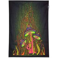 Brand: PSYWORK PSYWORK Black Light Fabric Poster Neon Magic Mushroom Pink 0.5 x 0.7 m