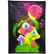 Marke: PSYWORK PSYWORK Schwarzlicht Stoffposter Neon Redmoon Mushrooms, 0,5x0,7m