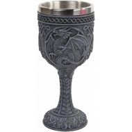 [아마존베스트]PTC 6.75 Inch Celtic Pattern Dragon Wine Drinking Goblet Cup Mug Vessel