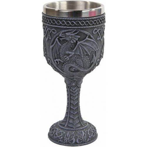  [아마존베스트]PTC 6.75 Inch Celtic Pattern Dragon Wine Drinking Goblet Cup Mug Vessel