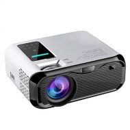 PTVDISPLAY Mini Portable WiFi Projector, Video Bluetooth Projector with 30000 Hours LED Lamp Life, 720P Native,1080P Supported, Android System, HDMI, VGA, TF, AV, USB, Compatible w