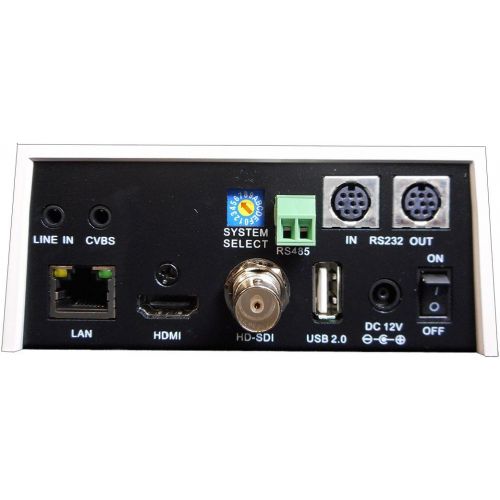  PTZOptics-20X-SDI GEN-2 PTZ IP Streaming Camera with Simultaneous HDMI and 3G-SDI Outputs - White