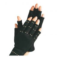 PU Health Pain Relief Arthritis Pressure Therapy Gloves, Black, 3 Pound