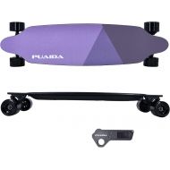 Puaida Electric Skateboard Longboard with LCD Remote Controller P6D 25 MPH P6S 20 MPH Top Speed 18.6 Miles Max Range P6D Dual Motors P6S Single Motor 8 Layers Maple Deck