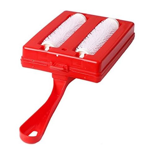  [아마존베스트]PUAK523 Carpet Cleaning Brush Multifunctional Handheld Double Roller for Sofa, Carpets, Crumb Dust Hair Cleaning Brush