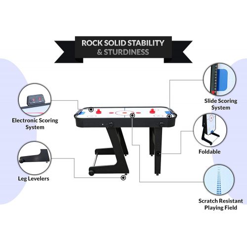  PUCK Calix 4-Foot Folding Air Hockey Table