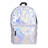PULAMA Pulama Water Proof PU Leather Backpack Vintage School Bag Hologram Rainbow