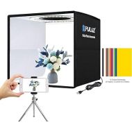 PULUZ Mini Photo Studio Light Box, Photo Shooting Tent kit, Portable Folding Photography Light Tent with CRI >95 96pcs LED Light & 6 Kinds Double-Sided Color Backgrounds for Small Size Products