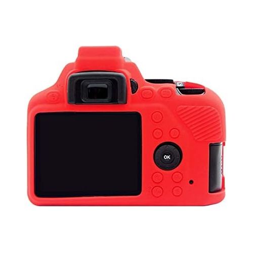  PULUZ Silicone Camera Case Protective Cover Skin for Nikon D3500 Digital SLR Camera (Red)